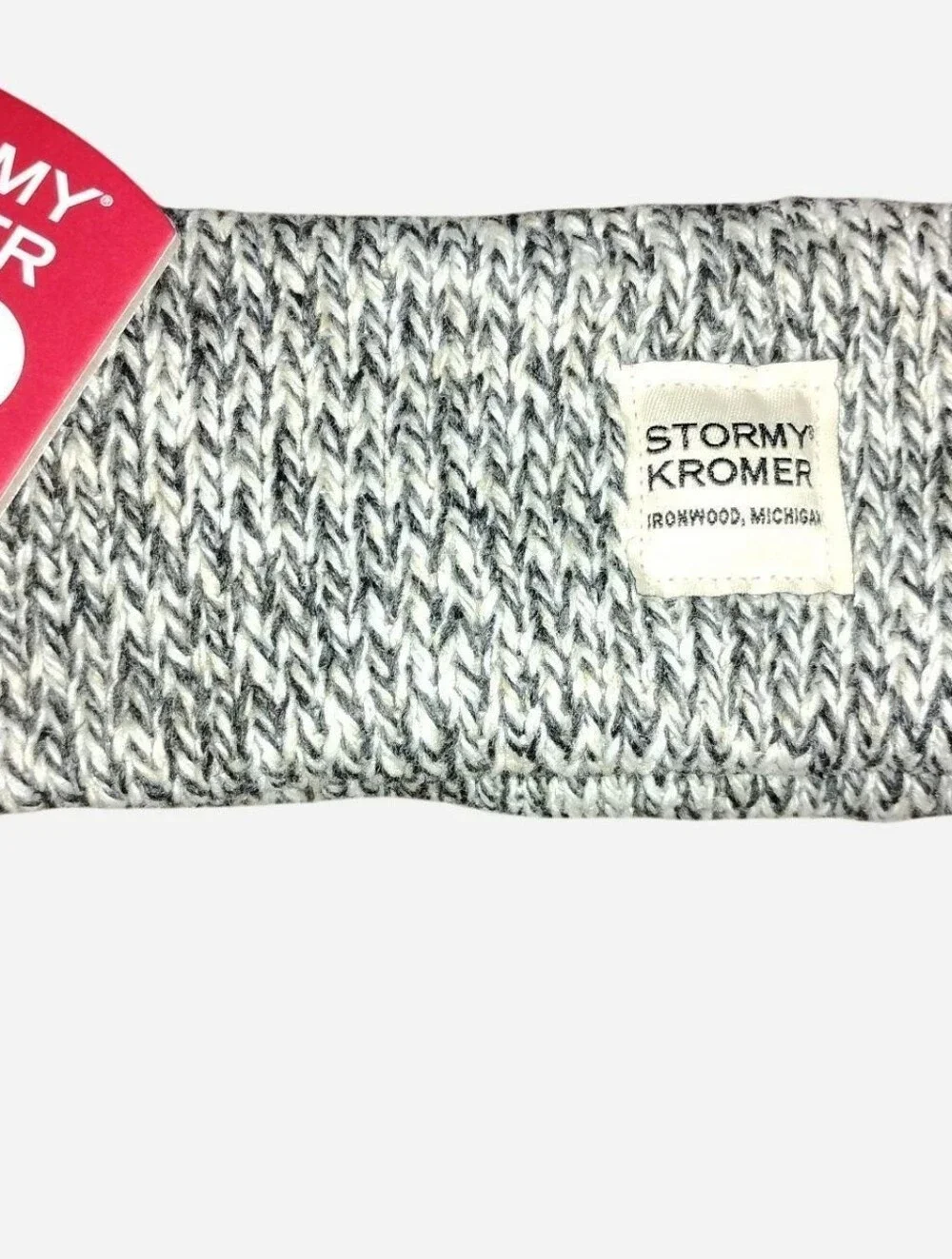 Stormy Kromer Watch Cap Headband - Charcoal Wool Blend Fleece Lined NWT